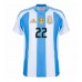 Echipament fotbal Argentina Lautaro Martinez #22 Tricou Acasa Copa America 2024 maneca scurta